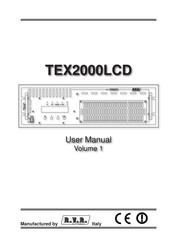 R.V.R. Elettronica TEX2000LCD User Manual