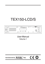 R.v.r. Elettronica TEX150-LCD/S User Manual