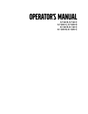 Volvo Penta BWV Operator's Manual