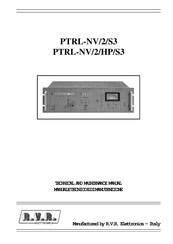 R.V.R. Elettronica PTRL-NV/2/S3 Technical Manual
