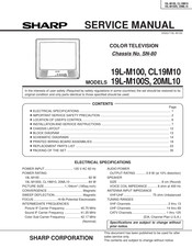 Sharp CL19M10 Service Manual