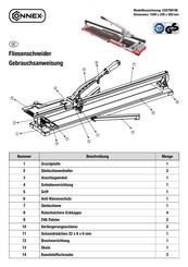 Connex COX790108 Operating Manual