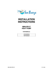 Seabreeze 18H43ZGX Installation Instructions Manual