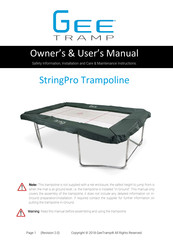 Gee Tramp StringPro Owner's And User's Manual
