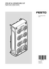 Festo CPX-AP-A-12DI4DO-M12-5P Operating Instructions Manual