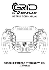 Sim-Lab PORSCHE P911 RSR STEERING WHEEL Instruction Manual