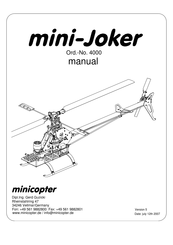 minicopter mini-Joker Manual