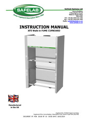 Safelab Airone 1500 XP3 Instruction Manual