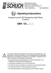 Schuch e864 12L Series Operating Instructions Manual