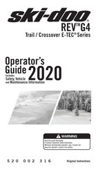 Ski-Doo REV G4 Trail/Crossover E-TEC Series Operator's Manual
