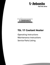 Webasto Thomas TSL 17 Operating Instructions Manual