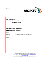 ISOMET RFA0110-1 Series Instruction Manual