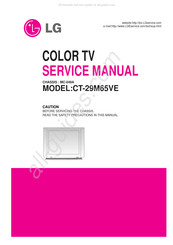 LG CT-29M65VE Service Manual