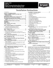 Bryant Legacy 549J 12 Series Installation Instructions Manual