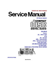 Panasonic SAAK44 - MINI HES W/CD PLAYER Service Manual