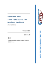 TELINK SEMICONDUCTOR TLSR8232 Application Note