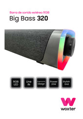 WOXTER Big Bass 320 Manual