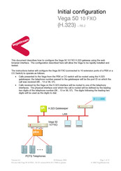 VegaStream Vega 50 10 FXO H.323 Initial Configuration Manual