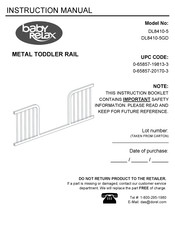 Baby Relax DL8410-5GD Instruction Manual