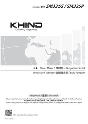 KHIND SM335P Instruction Manual