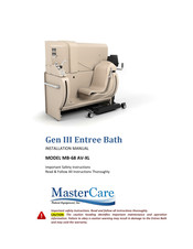 Mastercare Gen III Entree Bath Installation Manual