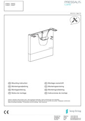 Pressalit Care R4847 Mounting Instruction