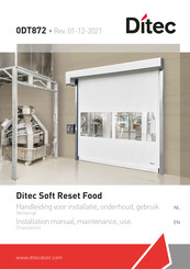 DITEC 0DT872 Installation Manual, Maintenance, Use