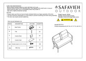 Safavieh Outdoor Kerson PAT7519 Quick Start Manual