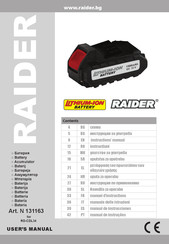 Raider 131163 User Manual