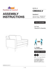 Furniture of America CM6064LV Assembly Instructions Manual