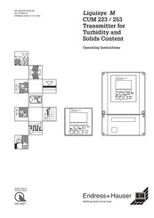 Endress+Hauser Liquisys M CUM 223 Operating Instructions Manual