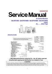 Panasonic SC-DT310 Service Manual