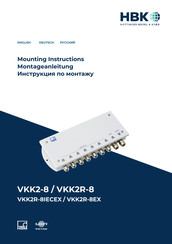 NBK VKK2R-8 Mounting Instructions