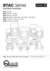 Quick BTAC250200 Installation And User Manual