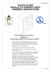 Seconique SEVILLE Assembly Instructions Manual