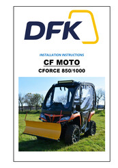 CF MOTO CFORCE 850 Installation Instructions Manual