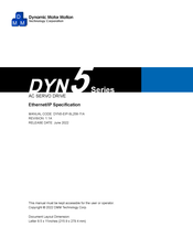 DMM DYN 5 Series Manual