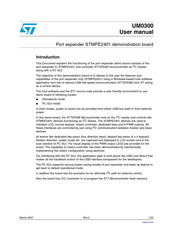 ST STMPE2401 User Manual