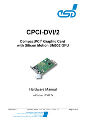 ESD CPCI-DVI/2 Hardware Manual
