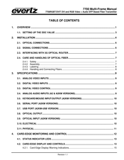 evertz 7708DVIT Manual