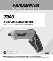 KRAUSMANN 7000 Operation Manual