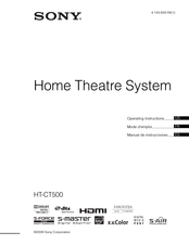 Sony HT-CT500 Operating Instructions Manual