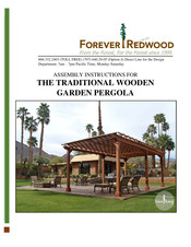 Forever Redwood THE TRADITIONAL WOODEN GARDEN PERGOLA Assembly Instruction Manual