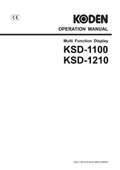 Koden KDS-1210 Operation Manual