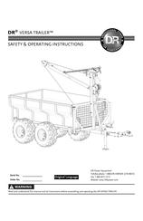 DR VERSA TRAILER Safety & Operating Instructions Manual