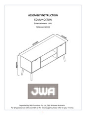 JWA EDMUNDSTON 69390 Assembly Instruction Manual