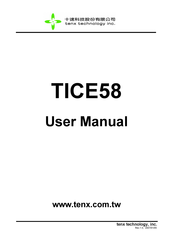 TENX TECHNOLOGY TICE58 User Manual