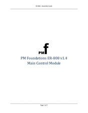 PMFoundations ER-808 Assembly Manual