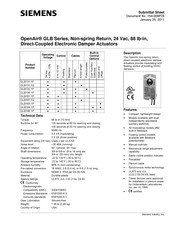 Siemens OpenAir GLB161.1Q Manual