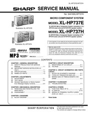 Sharp XL-HP737E Service Manual